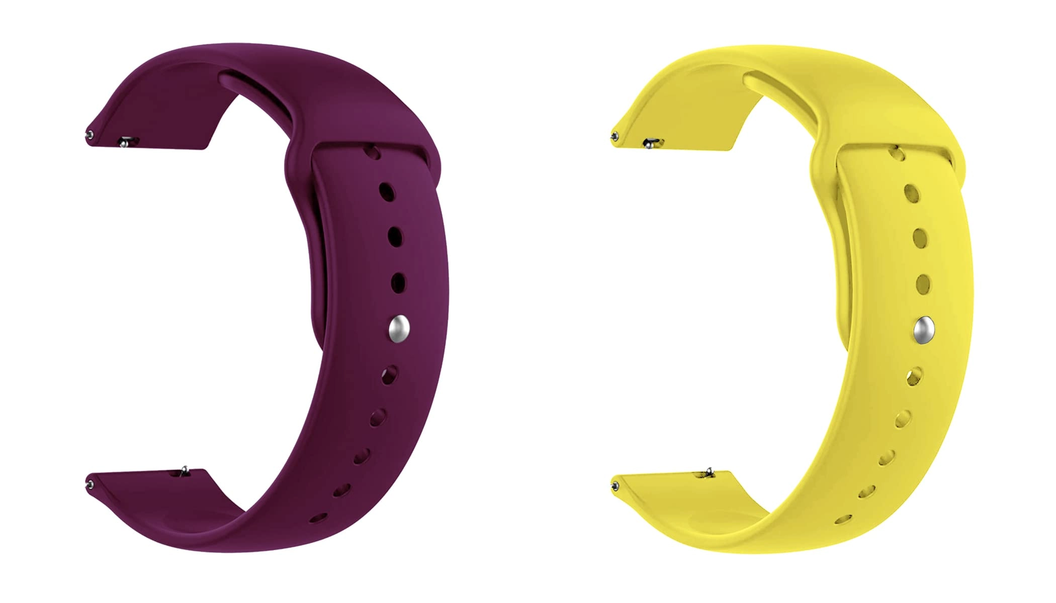 ONE ECHELON 2 Pack 20mm Silicone Watch Band for Sekonda Motion