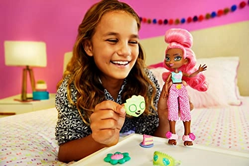 Fernessa Doll - 8-10-inch Pink Hair Prehistoric Ages 4+