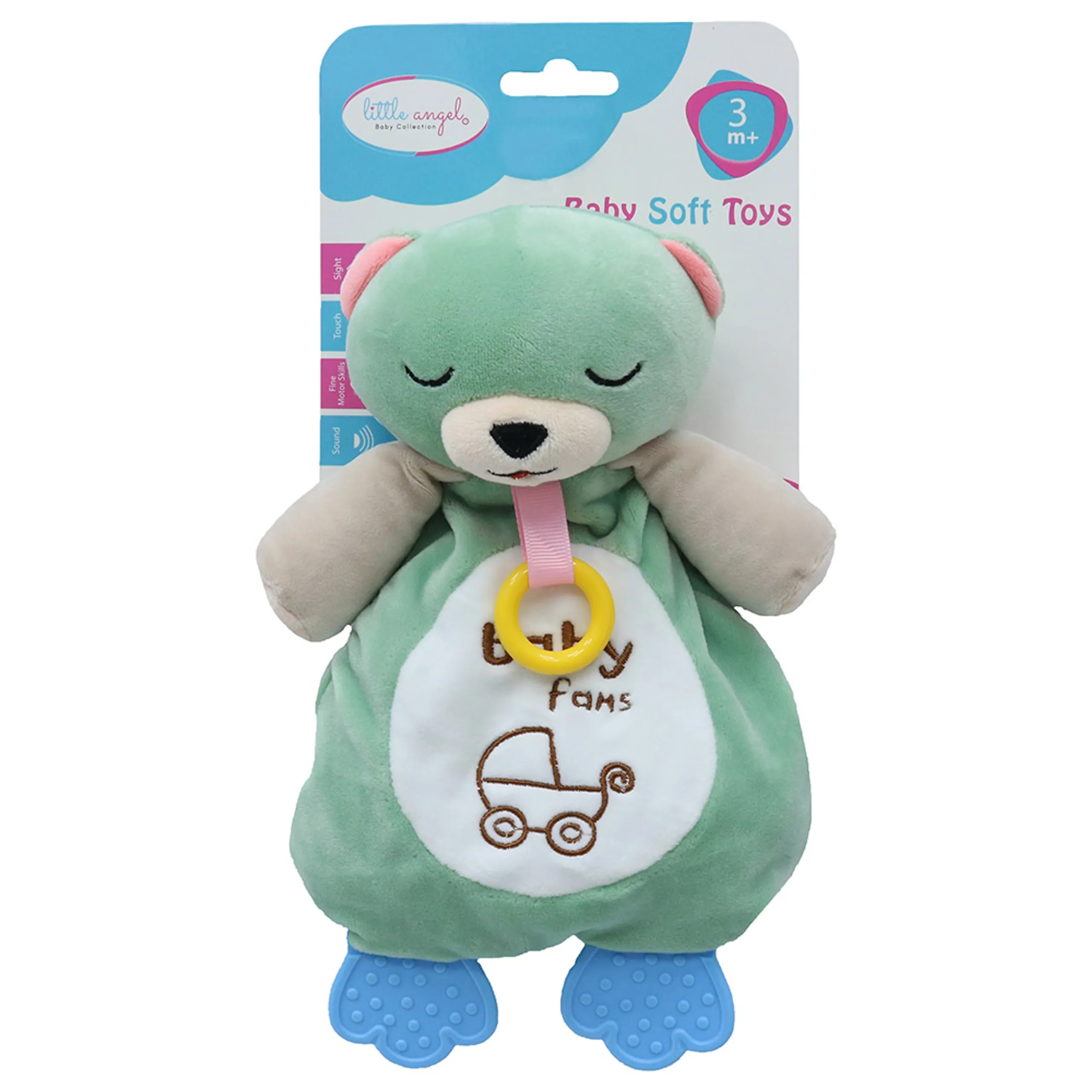 Little Angel Soft Rattle Toy - 0 month & above Animal