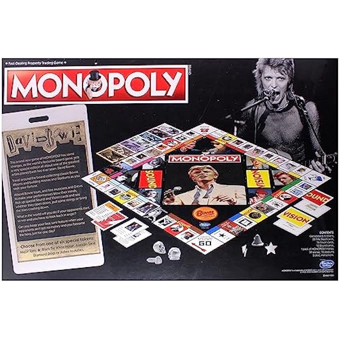 Monopoly: David Bowie - Advance to Heroes Diamond Dogs Aladdin Sane