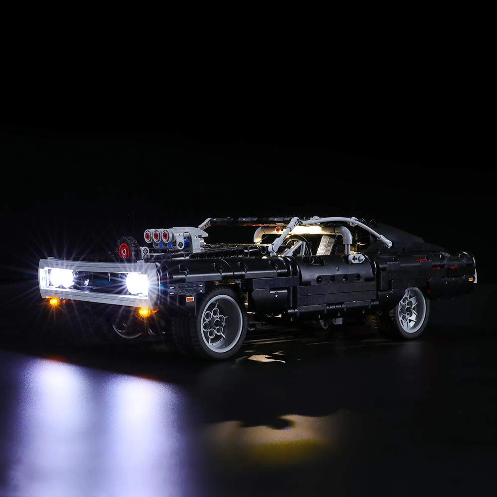 Led Lighting Kit for Technic Fast & Furious Dom’s Dodge Charger - Compatible with 42111