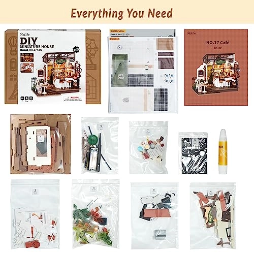 DIY Miniature Dollhouse Kit - Simon's Time Cafe