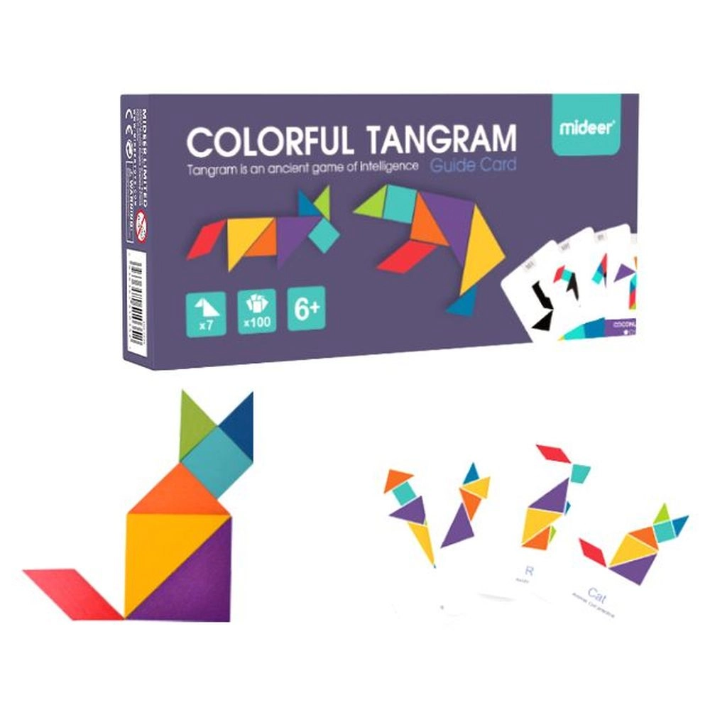 Colorful Tangram Game - 6+ 7 pieces