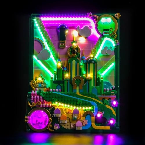 LocoLee Light kit - Compatible with LEGO 75685 Emerald City Wall Art LED Lighting Accessories