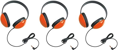 2800-RD Listening First Stereo Headphones Wired Headphone Bundle