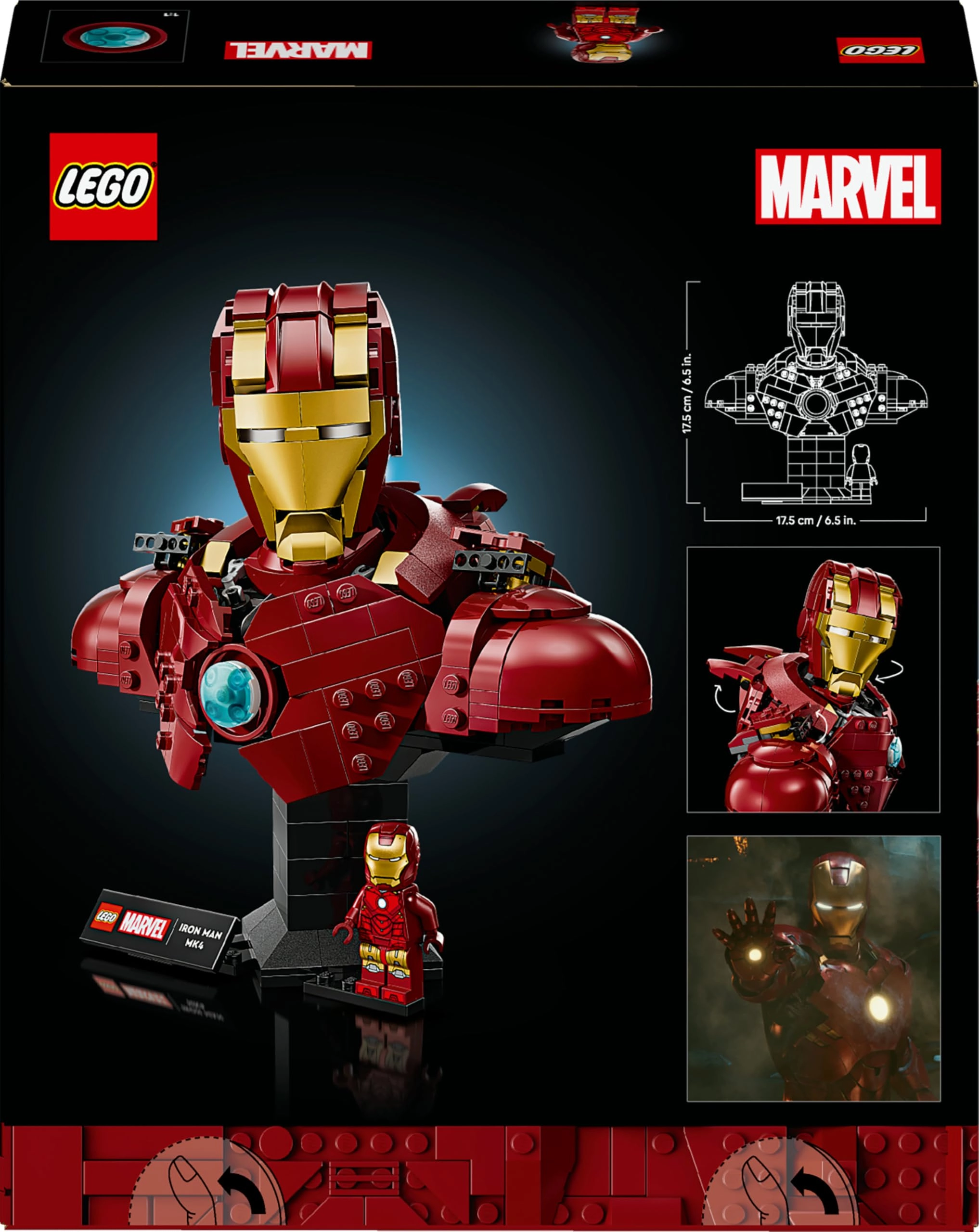 Iron Man MK4 Bust (76327) - 436 Pieces Minifigure