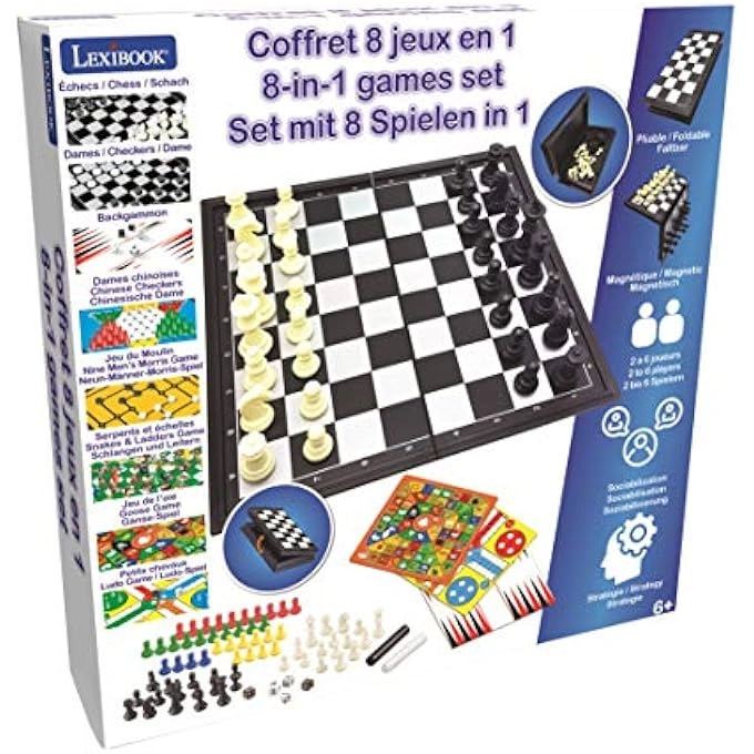 8in1 games set - Chess Checkers Backgammon