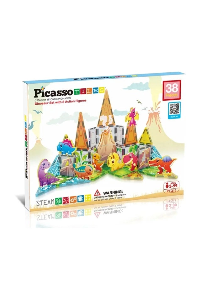 Magnetic Dinosaur Set - 38 pcs