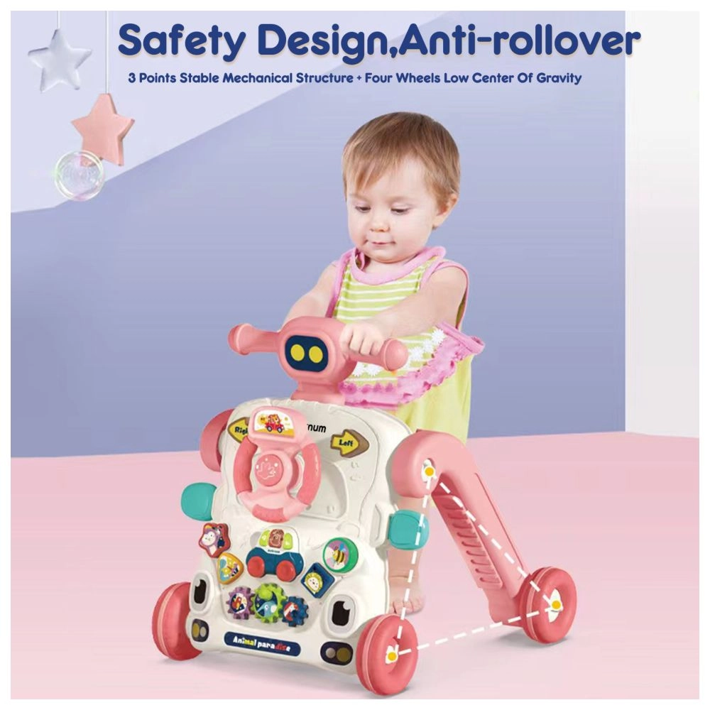 3-in-1 Baby Walker - Musical Keyboard Learning Table Mode