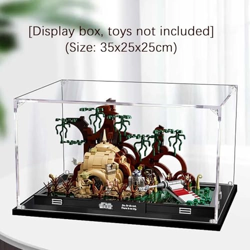 Acrylic Display Case - 35x25x25cm Dustproof Transparent
