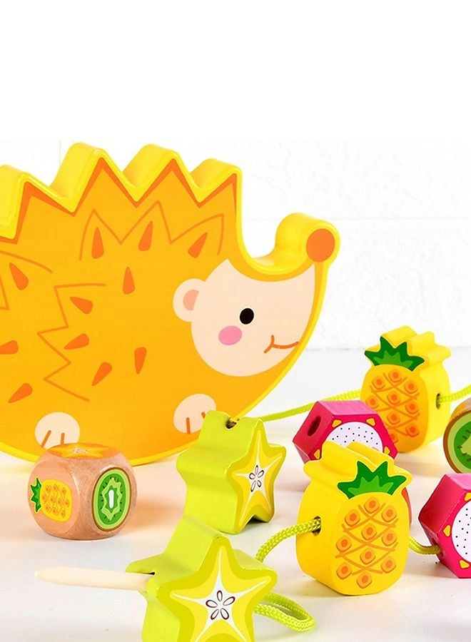 2In1 Wooden Hedgehog Balance Game - 3+ Years 12 pieces