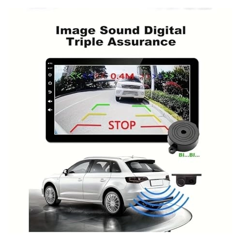 2-in-1 HD Reversing Camera & Parking Sensor Radar - Night vision Wired
