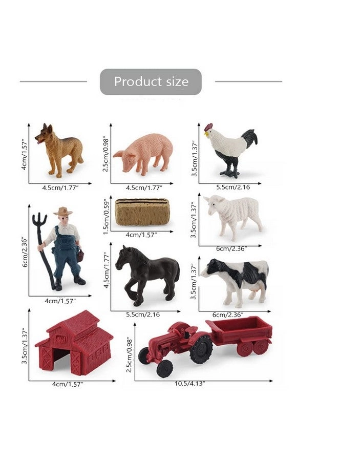 Animal Figurines - 10Pcs