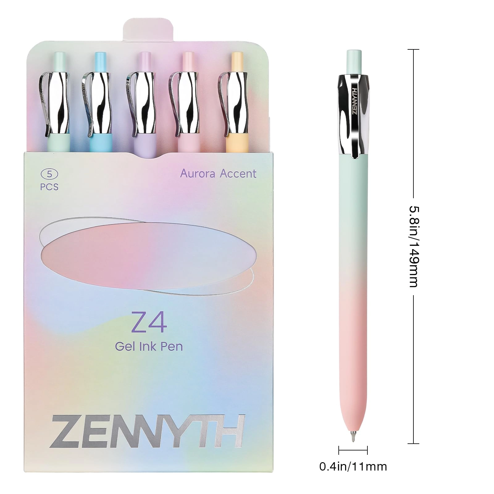 Gel Pens - 5.0 Count 0.5mm Millimeters