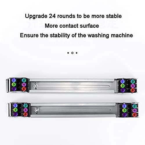 Washing Machine Base - Silver Adjustable 45-70cm