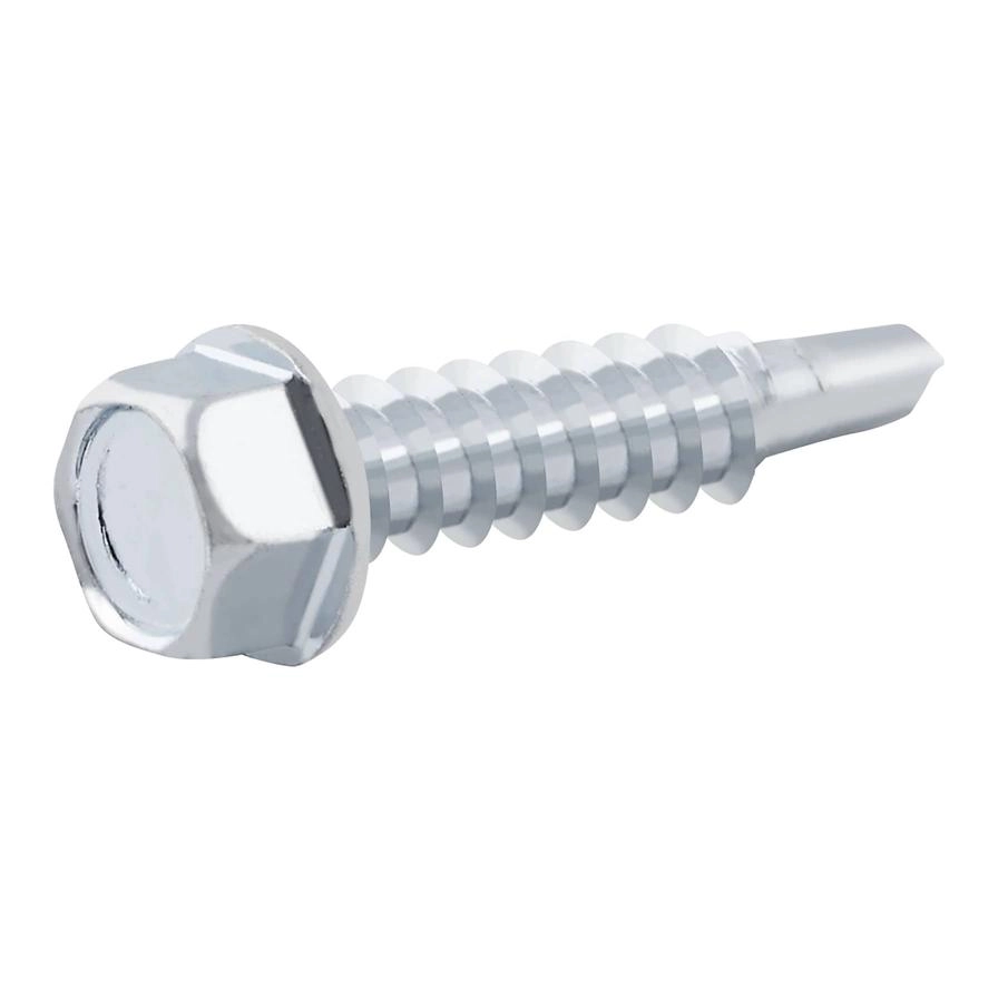 Zinc-Plated Carbon Steel Drilling Hex Screw Pack 5.5mm 25mm
