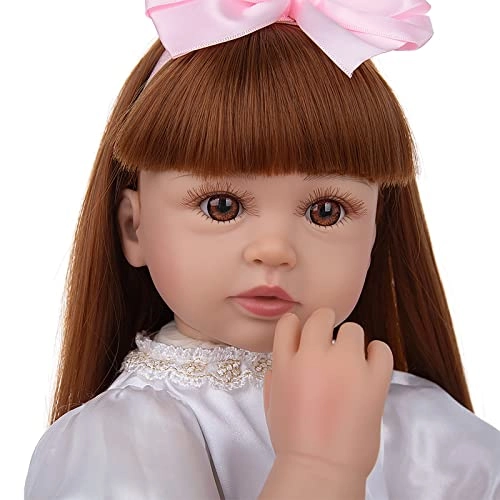 Rebirth Baby Doll - 48cm/58cm Silicone Limbs Cloth Body Panda Clothes Gift Set