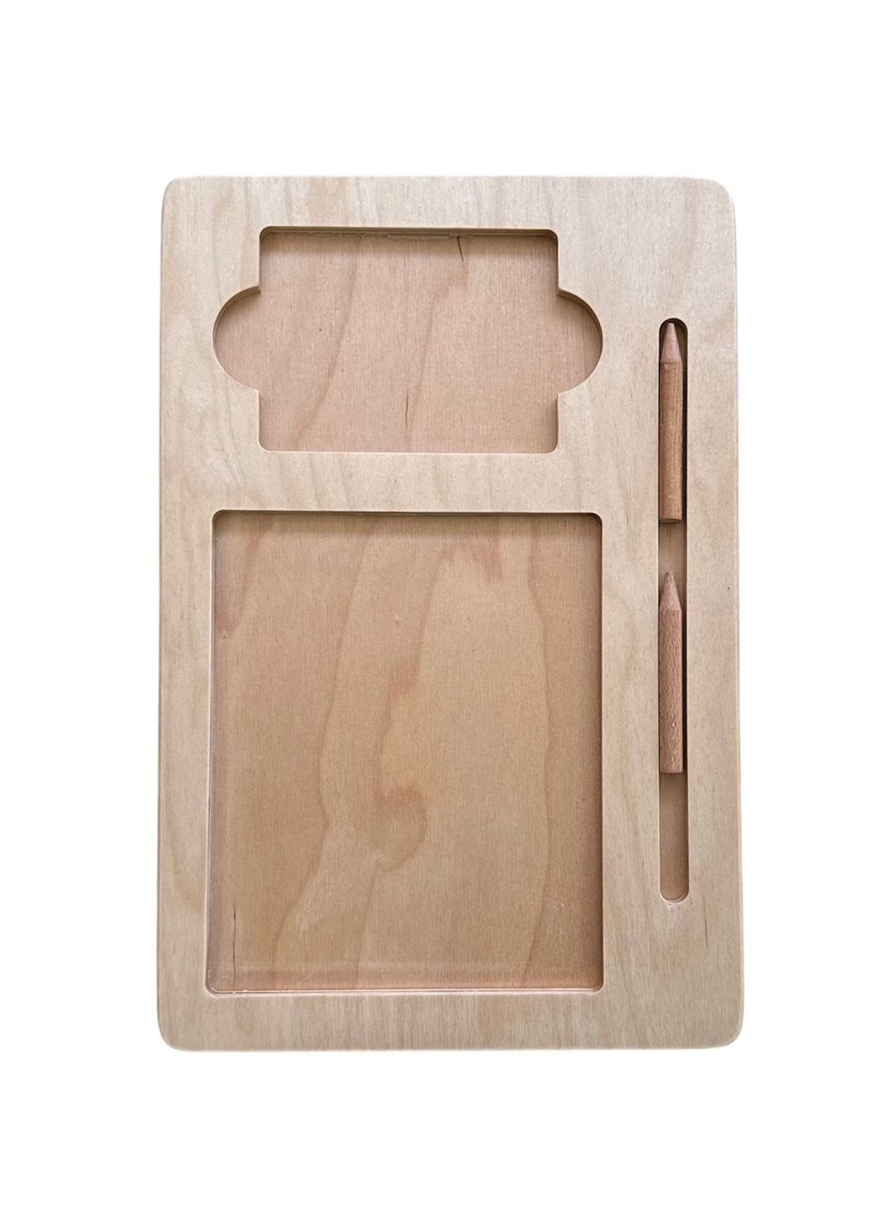 Sand And Tiles Tray - multilayer birch plywood rounded edges non-toxic