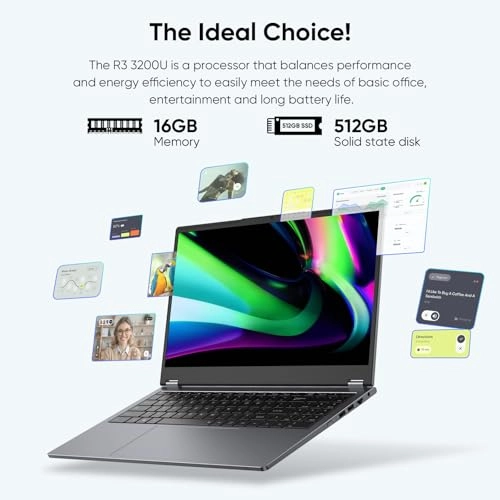 R3 3200U - 15.6'' 512GB 16GB Ryzen 3 3200U