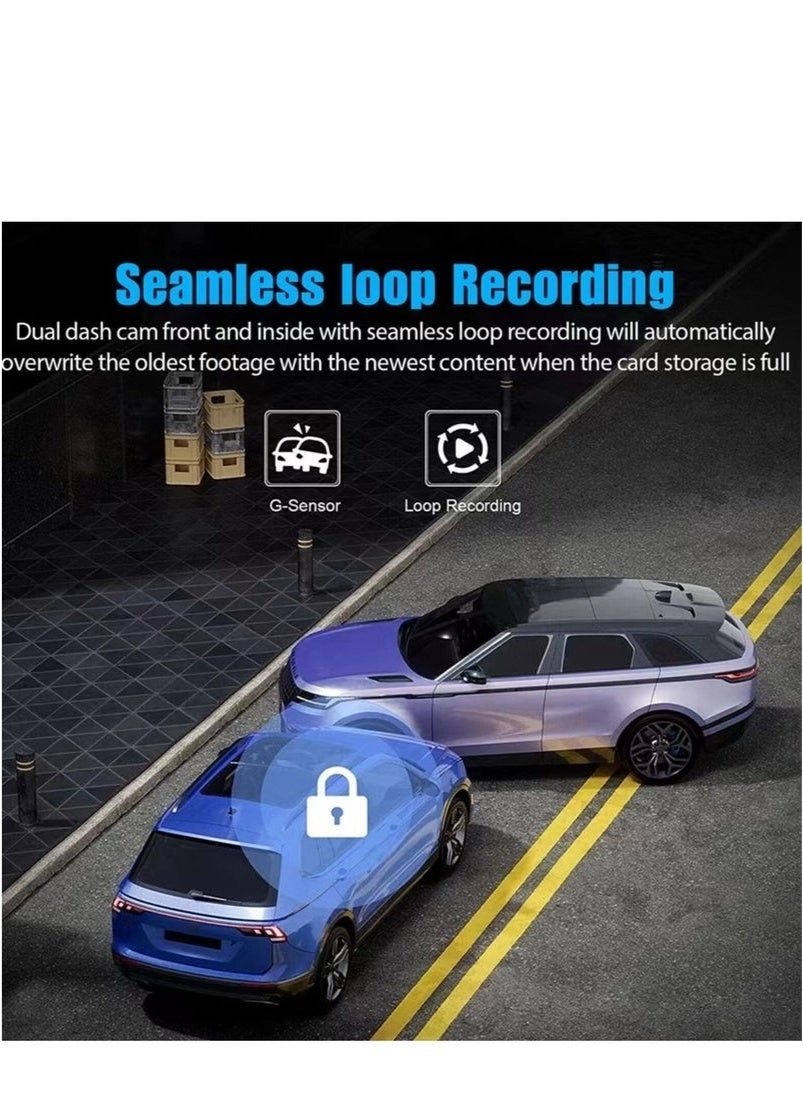 Dual Lens Dash Cam - 1080P