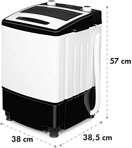 PYXZQW Portable Electric Mini Compact Washing Machine 3.5KG Capacity Washing Drying Machine for Home Travel Camping Apartments Dorms