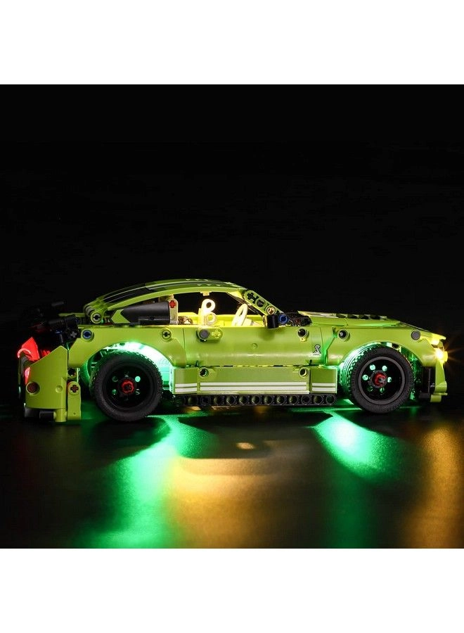 Led Lighting Kit For Techinc Ford Mustang Shelby Gt500 - Compatible With Lego 42138