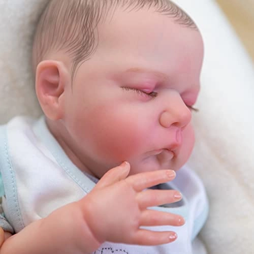 Willa Reborn Baby Doll - 50 cm Silicone vinyl Brown Eyes