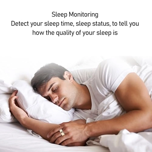 Smart Ring Health Tracker - IP68 Bluetooth 5.1 Size 8