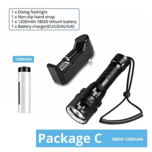 Diving Flashlight - T6 2600mAh IP68