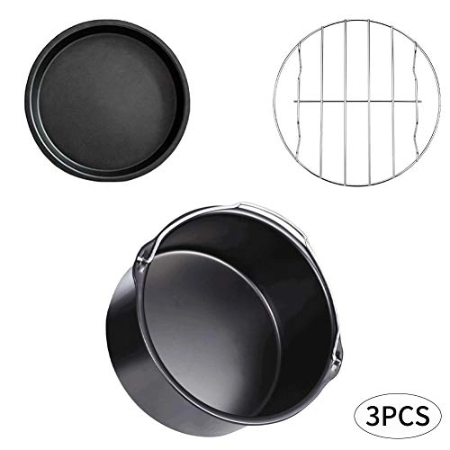 Cake Tin + Pizza Tray + Grill Rack - Carbon steel,stainless steel. 3pcs