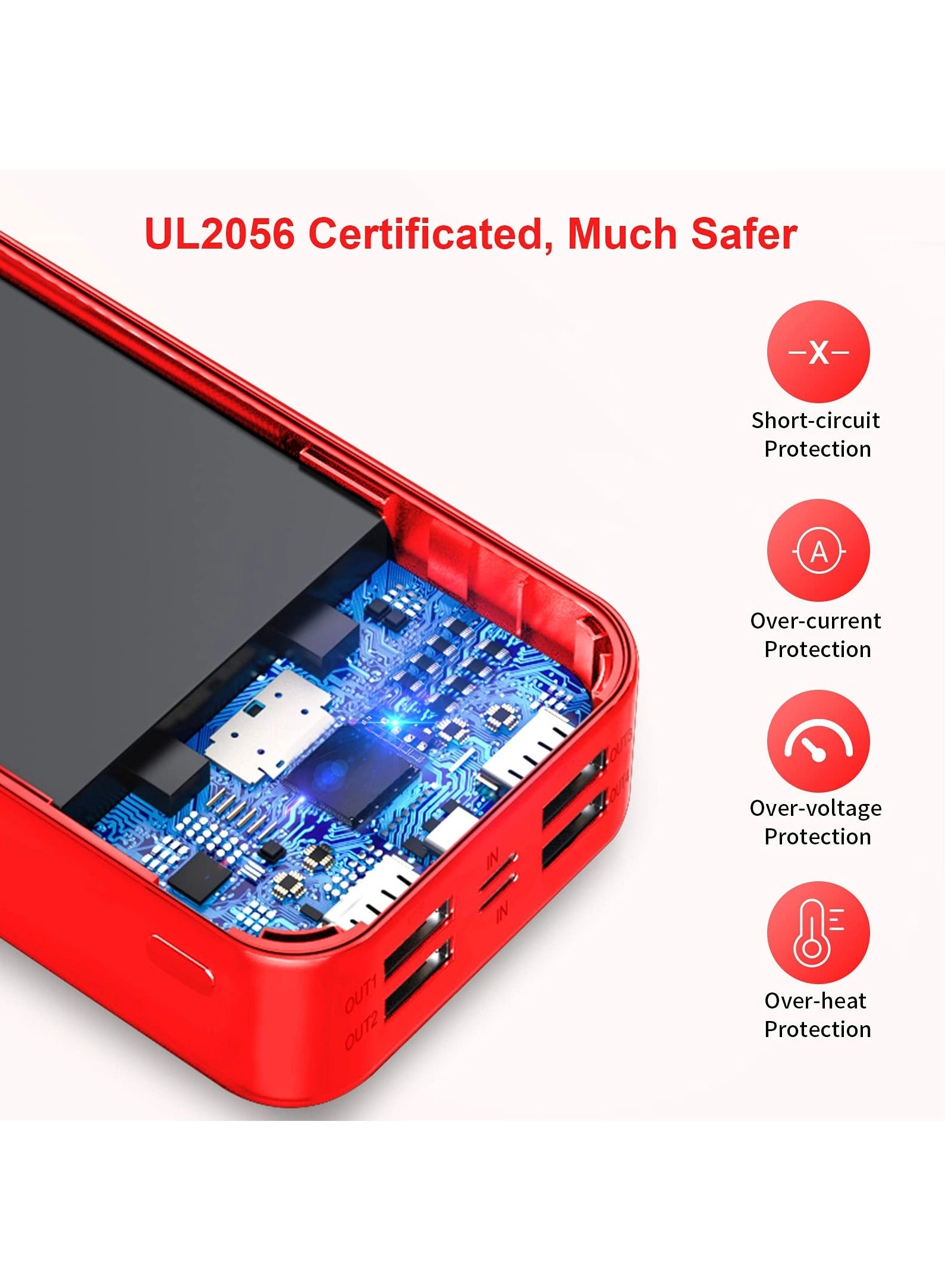 Solar Powerbank - 100000mAh 4 USB Qi