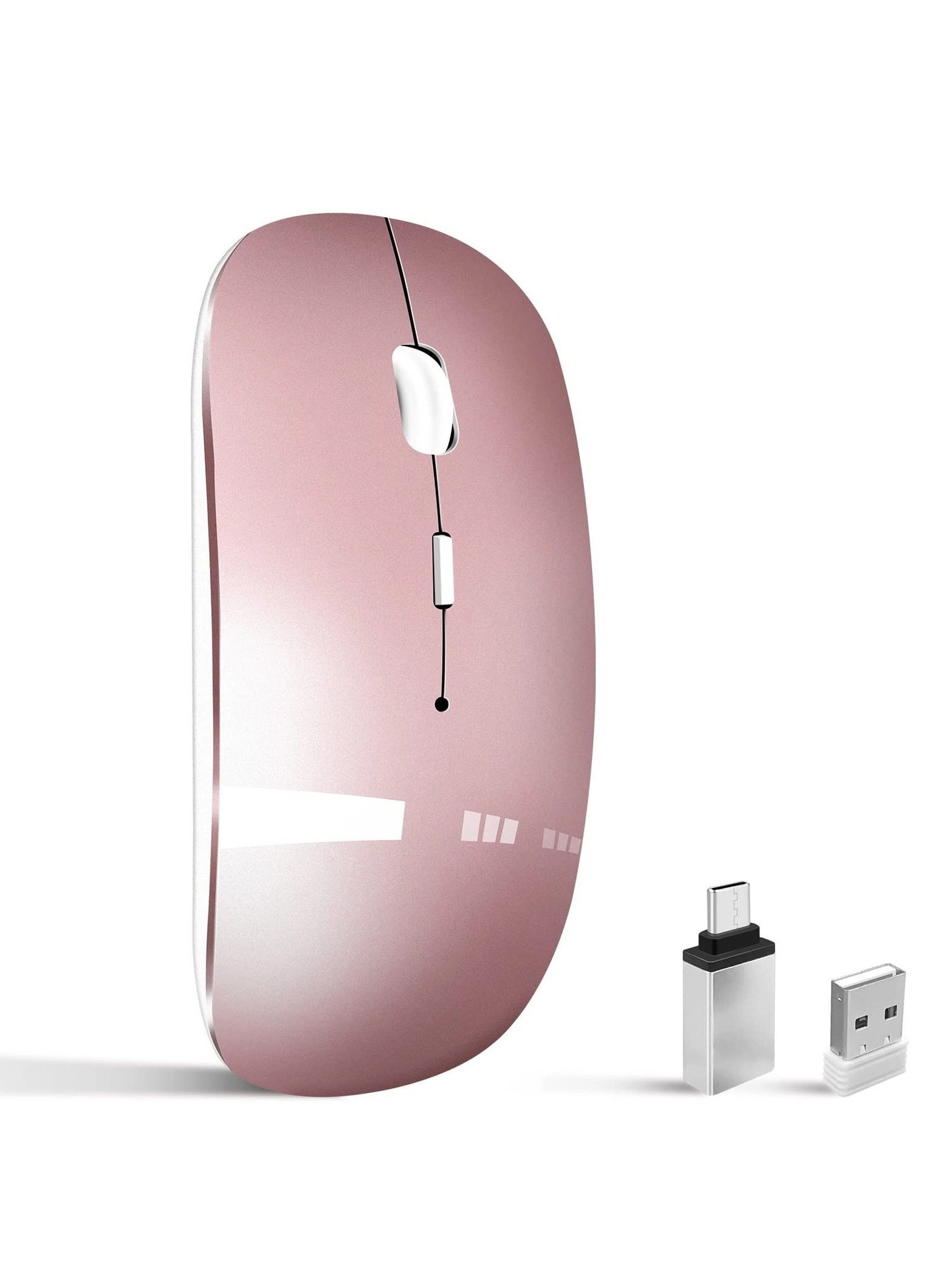 LED Rechargeable Slim Silent Mouse - Wireless