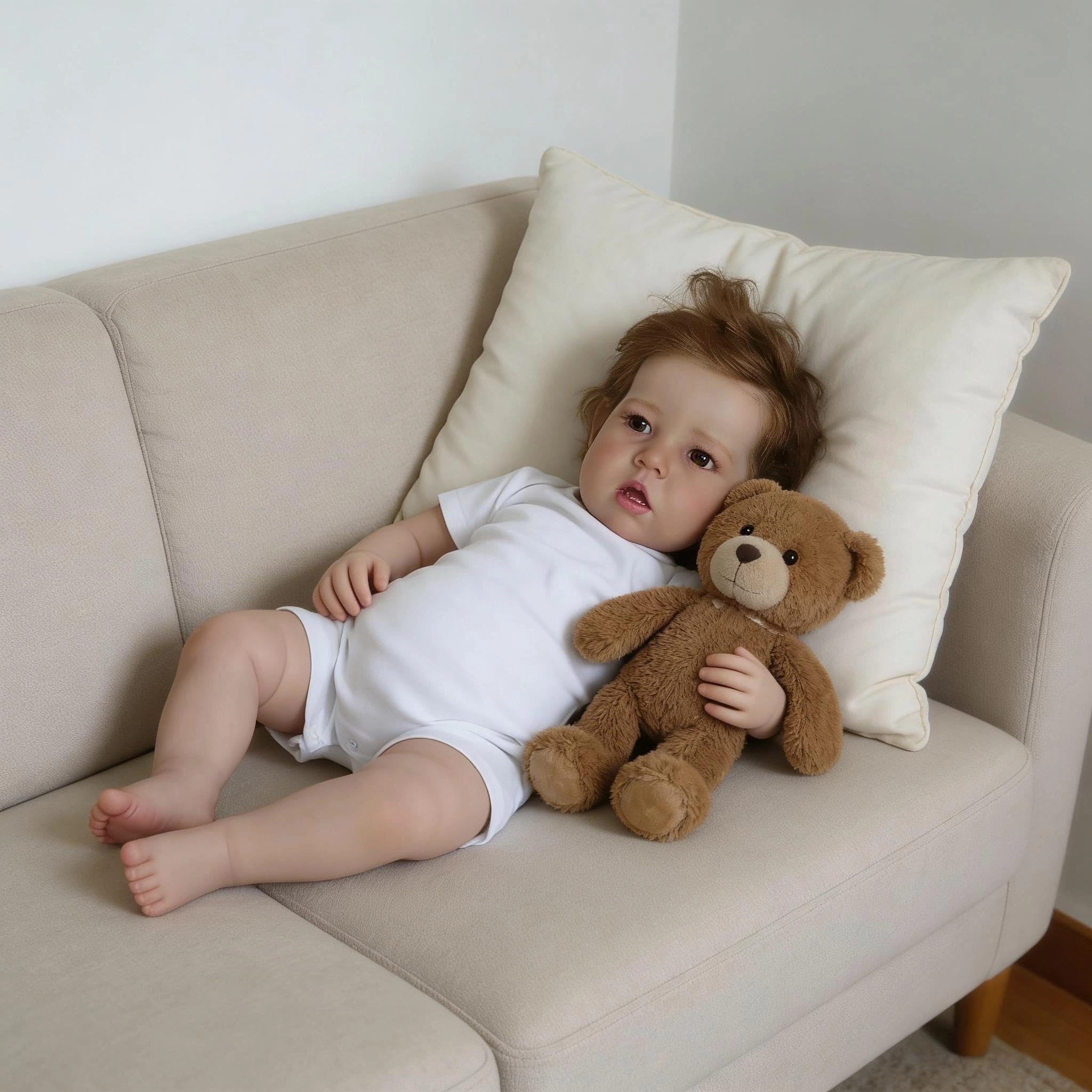 Liam Reborn Baby Doll - 20 inch Vinyl Boy Blonde Hair Ages 3+