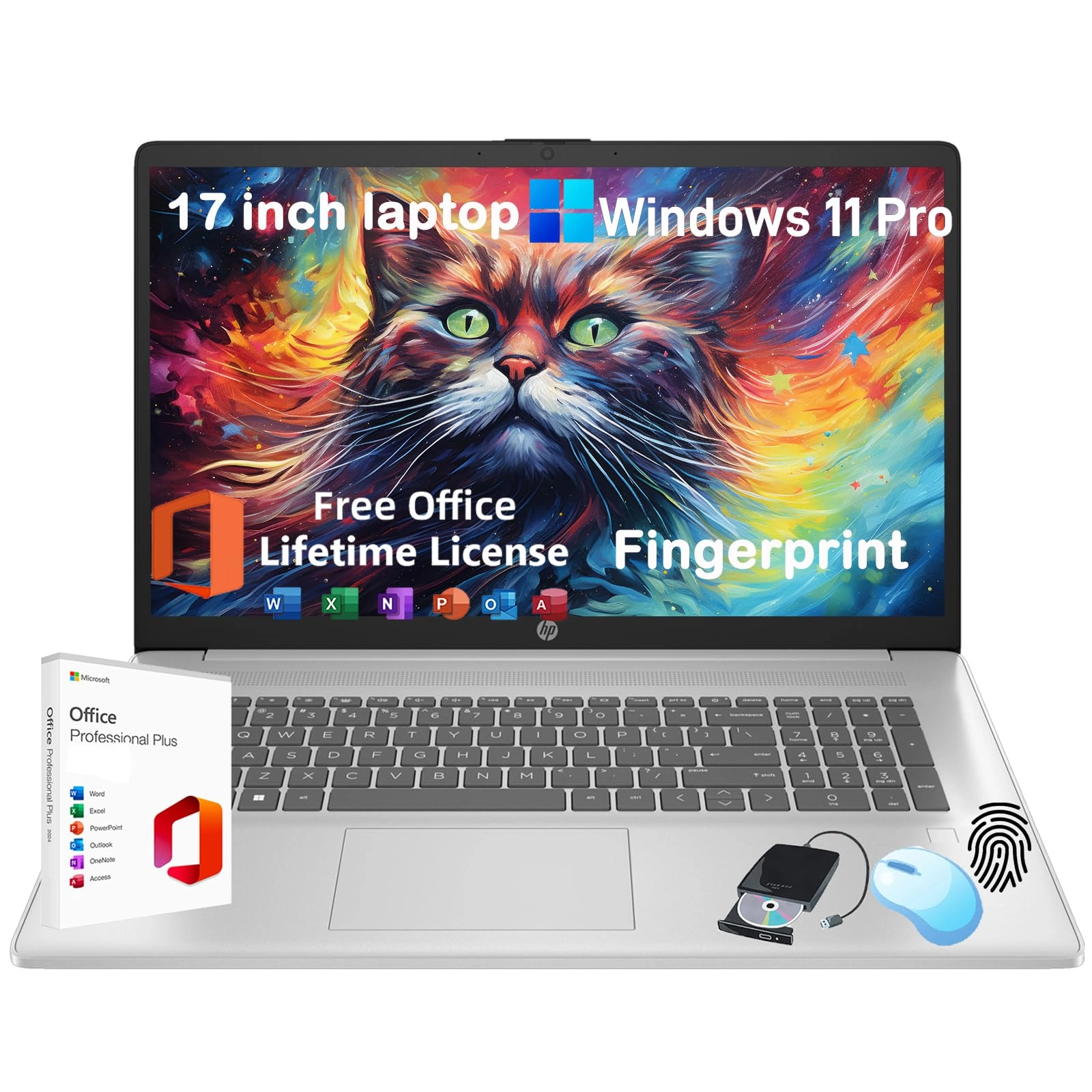 HP 17 - 17.3'' 2TB 64GB Core i5-1334U