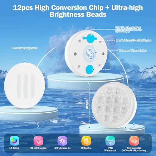 2025YD - 2600mAh IP68 Waterproof 22 Colors