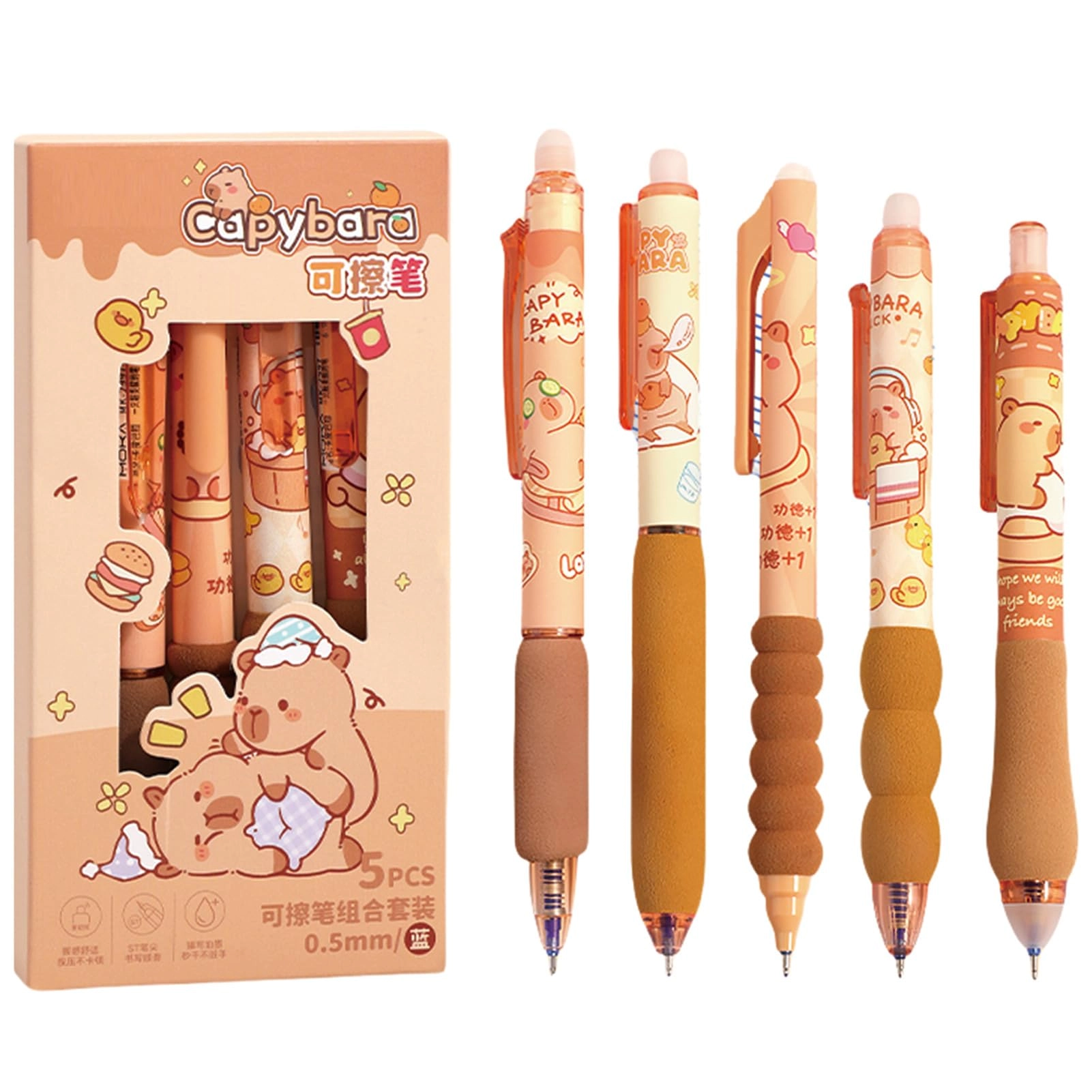 mozxirz Erasable Gel Pen - 5.0 Count 0.5mm