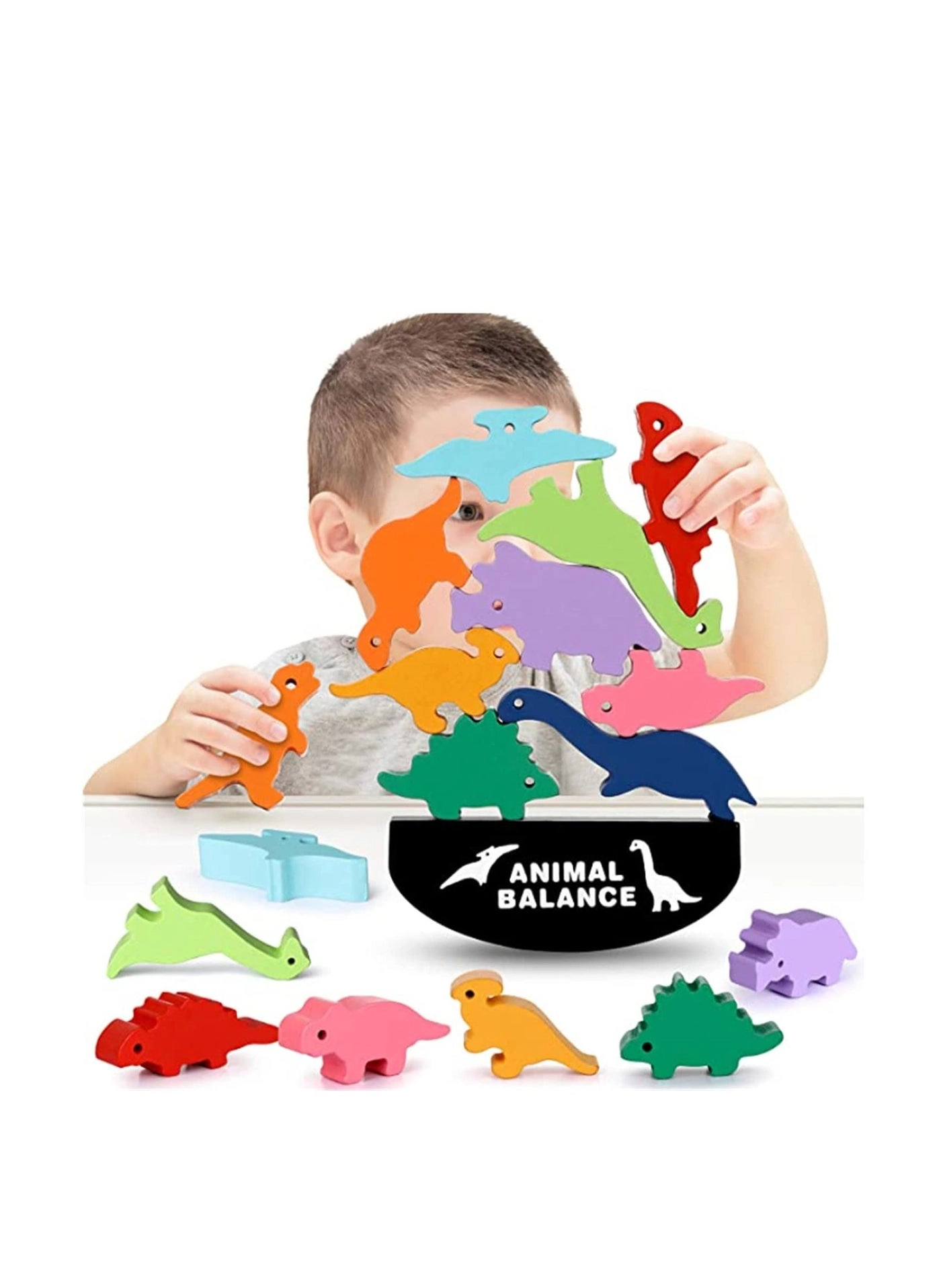 Generic Dinosaur Wooden Blocks - 2-5 years 11 pieces