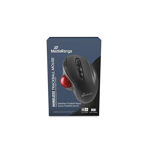 Optical 7-Button Trackball Mouse - Wireless