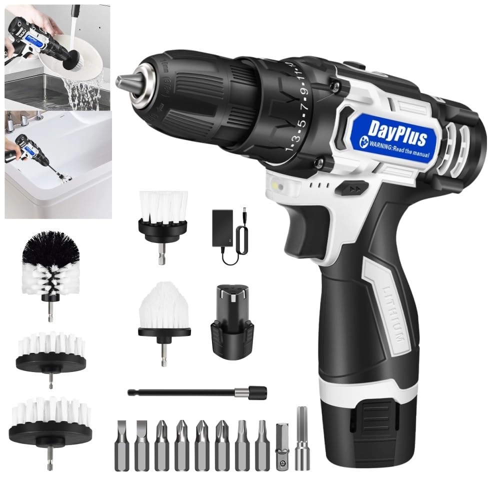 Cordless Drill Brush Set - 1500MAH