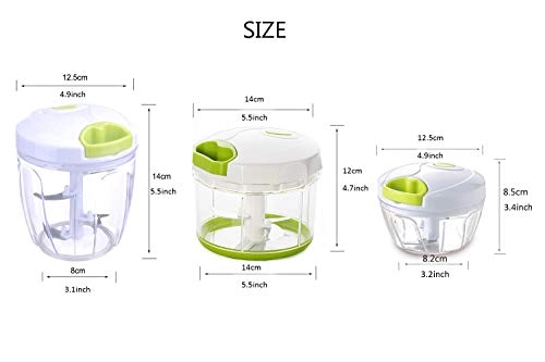 Manual Food Chopper - 3.5 cup 5 blades