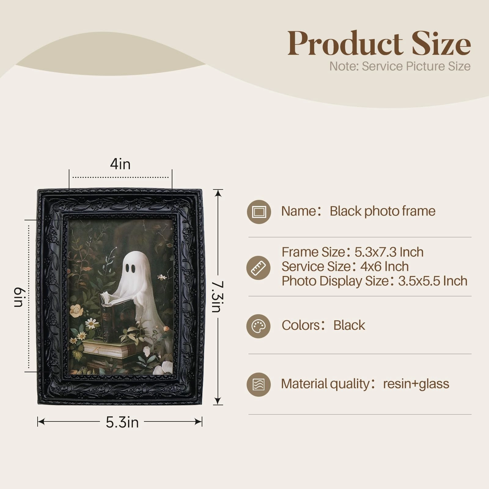 Gothic Picture Frame Set - 3x3 & 4x6