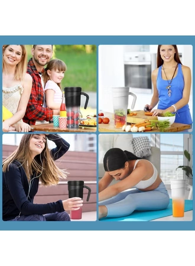 Portable Juice Blender - 6-Blade USB-C Rechargeable