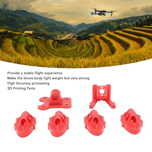 RC Drone Motor Antenna Base - FPV 3D Printed Red