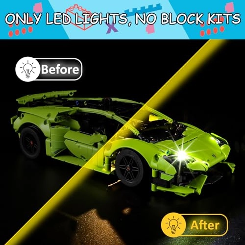 LED Light Kit for LEGO Huracán Tecnica 42161 Building Set