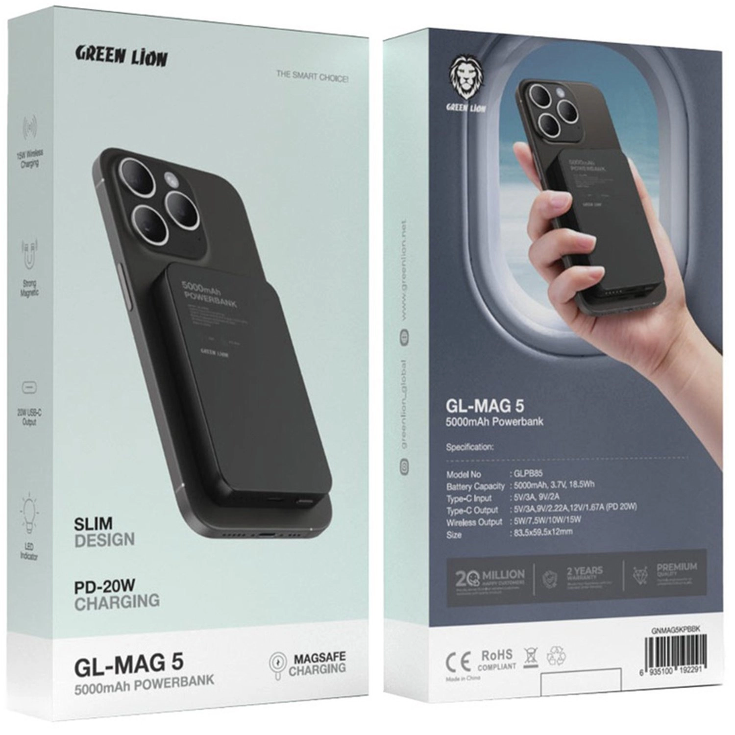 Milton - MagSafe 5000 mAh 5/7.5/10/15 Watts