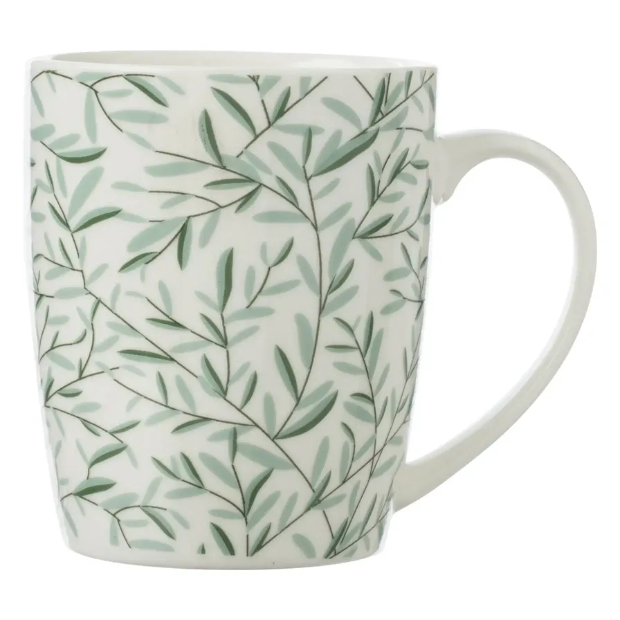 New Bone China Leaf Mug - 330 ml