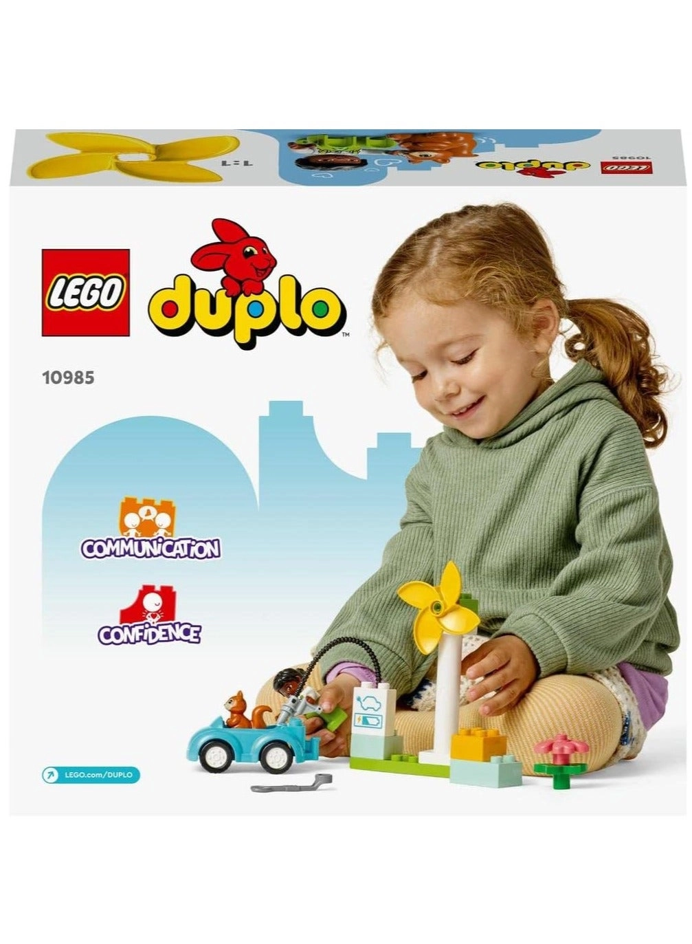 DUPLO Town Wind Turbine and Electric Car (10985) - 2+ Years Educational