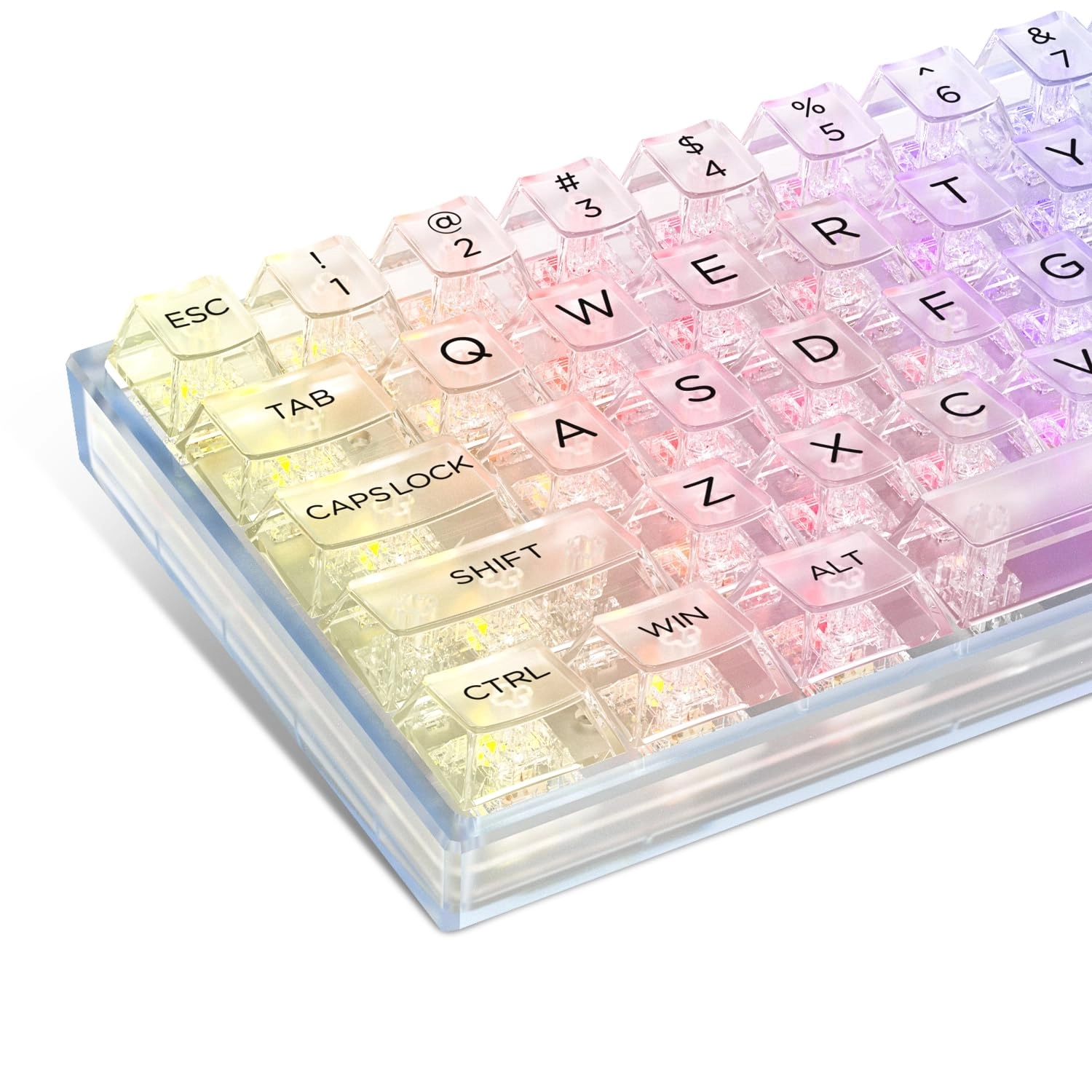 dagaladoo Keycap Set - 140key Cherry Profile White Clear