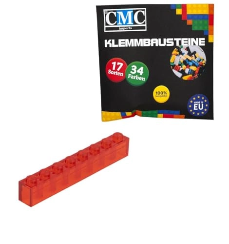 Clamping Blocks - 50 pcs 224 - Red Transparent
