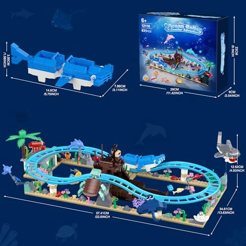Ocean Roller Coaster Adventure Park Construction Kit - Friends